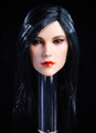 [YMT-17C&91; 1/6 Female Head with Black Long Hair by YM Toys