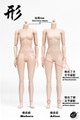 [POP-ST92003-4&91; 1:6 Super Flexible Female Body with Plastic Joints by POP Toys