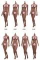 TBLeague Phicen 1:6 Super-Flexible Female Seamless Bodies Dark Brown [PL-2023-S22B&91;