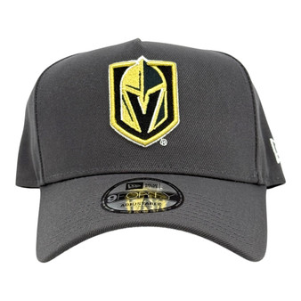 Vegas Golden Knights New Era All Dark Gray And Gray Bottom 9FORTY A-Frame Adjustable Snapback Hat