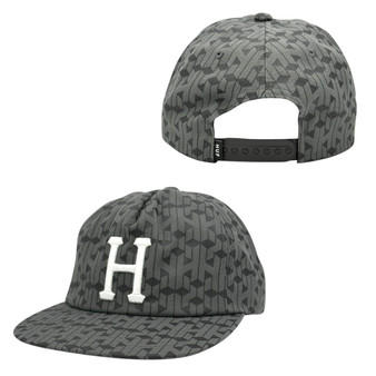 Huf All Black Paradox Classic Unstructured Five Panel Snapback Hat