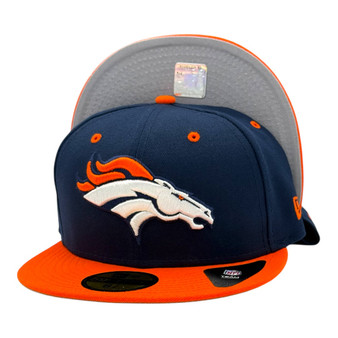 Denver Broncos New Era Navy/Orange Classic Logo 59FIFTY Fitted Hat