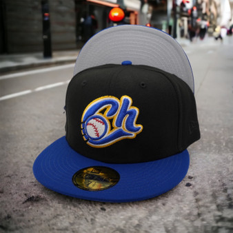 Charros De Jalisco New Era LMB Mexican League Black/Royal Blue And Gray Bottom 59FIFTY Fitted Hat