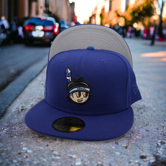 Yaquis De Obregon New Era All Royal Blue And Gray Bottom 59FIFTY Fitted Hat