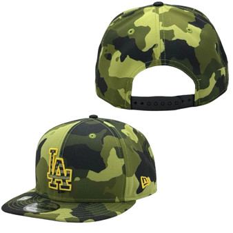 Los Angeles Dodgers New Era Camo 2022 Armed Forces Day 9FIFTY Adjustable Snapback Hat