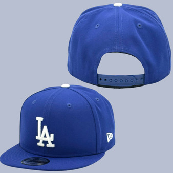Los Angeles Dodgers New Era All Royal Blue Basic With Gray Bottom 9FIFTY Adjustable Snapback Hat