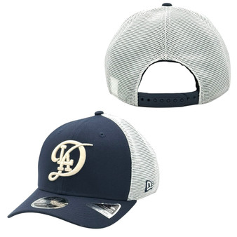 Los Angeles Dodgers New Era Navy/White New “D” Logo 9SEVENTY Trucker Mesh Snapback Hat