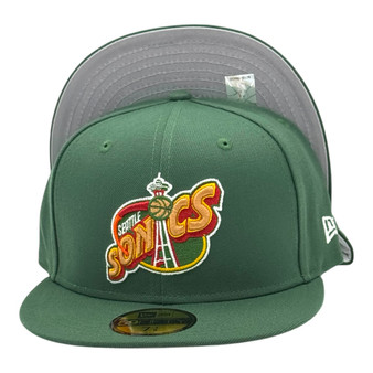 Seattle SuperSonics New Era Dark Green With Classic Logo 59FIFTY Fitted Hat
