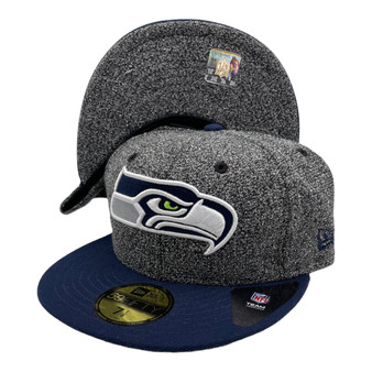 Seattle Seahawks New Era Speckled Dark Gray/Navy Bill 59FIFTY Fitted Hat