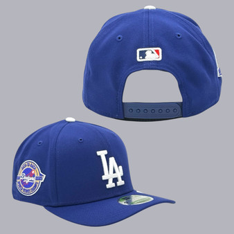 Los Angeles Dodgers New Era Royal Blue Classic Logo With Back To Back 2025 Champions Patch 9SEVENTY Snapback Hat