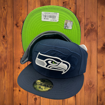 Seattle Seahawks New Era All Navy 2016 Sideline Official 59FIFTY Fitted Hat