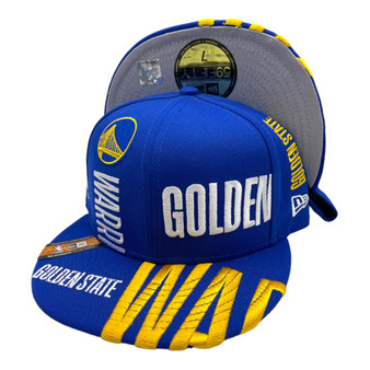 Golden State Warriors New Era Royal Blue With Team Logos All Over 59FIFTY Fitted Hat