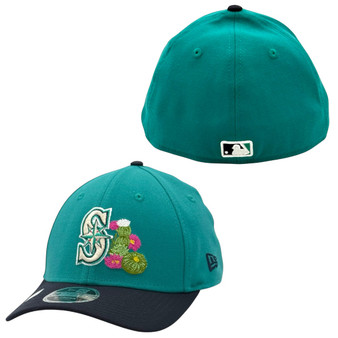 Seattle Mariners New Era Teal/Navy 2026 Spring Training M-Crown 39THIRTY Stretch Fit Hat