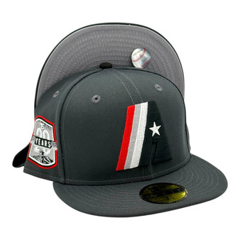 Houston Astros New Era Dark Gray With 20th Year Anniversary 59FIFTY Fitted Hat