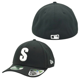 Seattle Steelheads New Era Black With White Negro League 39THIRTY Stretch Fit Hat