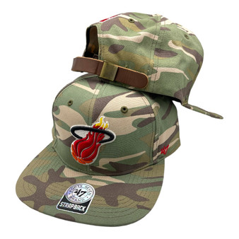 Miami Heat 47 Brand All Camo '47 Captain Strapback Hat