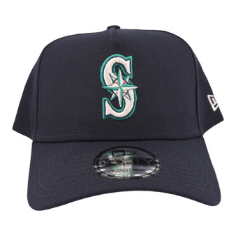 Seattle Mariners New Era All Navy And Gray Bottom 9FORTY A-Frame Adjustable Snapback Hat