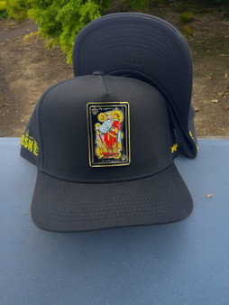 Standard King The King Card All Black A-Frame Adjustable Snapback Hat