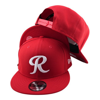 Tacoma Rainiers New Era All Red With White Letter "R" 9FIFTY Adjustable Snapback Hat