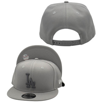 Los Angeles Dodgers New Era Light Gray Charcoal “LA” Basic 9FIFTY Adjustable Snapback Hat