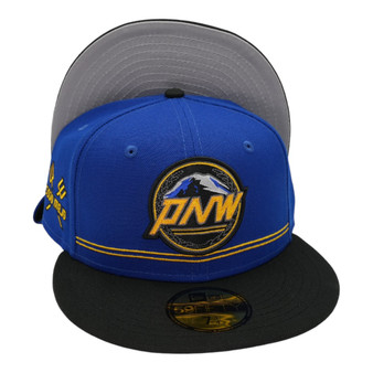Seattle Mariners New Era City Connect Royal Blue/Black Bill Gray Bottom With Sodo Mojo Patch On Side 59FIFTY Fitted Hat