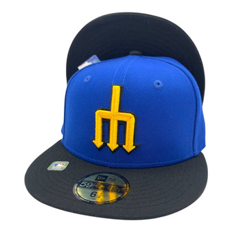 Seattle Mariners New Era Royal Blue/Black Bill 2023 City Connect 59FIFTY Fitted Hat