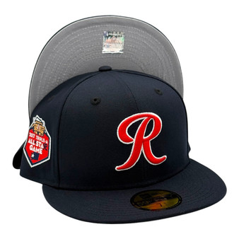 Tacoma Rainiers New Era Navy And Light Gray Bottom With 2017 Triple-A All Star Game Patch 59FIFTY Fitted Hat