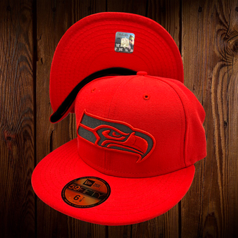 Seattle Seahawks New Era All Hot Red 59FIFTY Fitted Hat