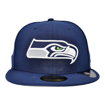 Seattle Seahawks New Era Basic Color Navy 59FIFTY Fitted Hat