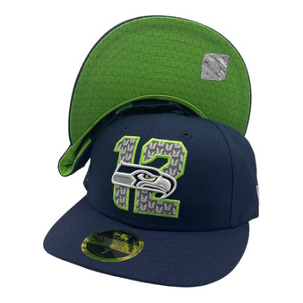 Seattle Seahawks New Era All Navy 2019 NFL Draft On-Stage Official Low Profile 59FIFTY Fitted Hat