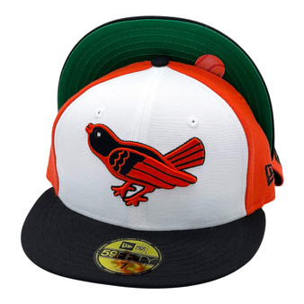 Baltimore Orioles New Era 3 Tone White/Orange/Black Bill 1964-1965 Cooperstown Logo 59FIFTY Fitted Hat