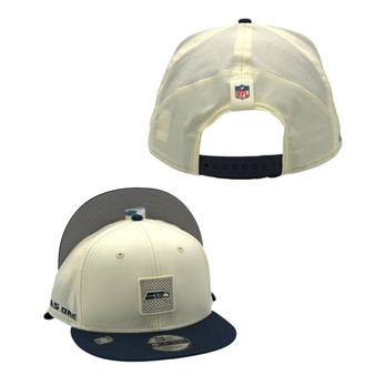 Seattle Seahawks New Era Chrome White/Navy 2026 Training Camp 9FIFTY Adjustable Snapback Hat