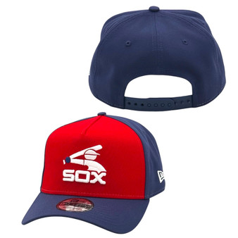 Chicago White Sox New Era Red/Navy With Batter Man 9FORTY A-Frame Adjustable Snapback Hat
