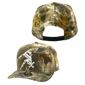 Chicago White Sox New Era Real Tree Camo Basic Logo 9FIFTY A-Frame Adjustable Snapback Hat
