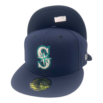 Seattle Mariners New Era All Navy Authentic Collection On-Field 59FIFTY Fitted Hat