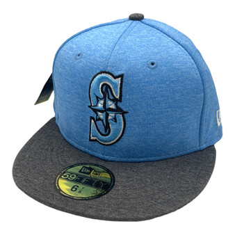 Seattle Mariners New Era Sky Blue/Dark Gray Bill 2017 Father's Day On-Field 59FIFTY Fitted Hat