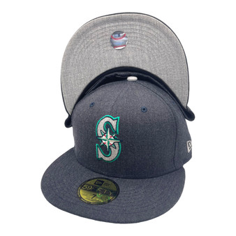Seattle Mariners New Era All Heather Navy 59FIFTY Fitted Hat