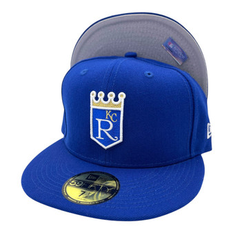 Kansas City Royals New Era All Royal Blue With Cooperstown Logo 59FIFTY Fitted Hat