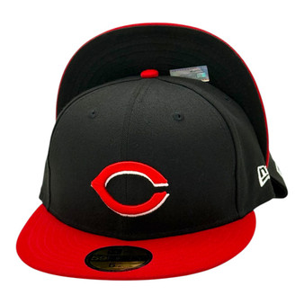 Cincinnati Reds New Era Black/Red Bill Alternate Authentic Collection On-Field 59FIFTY Fitted Hat