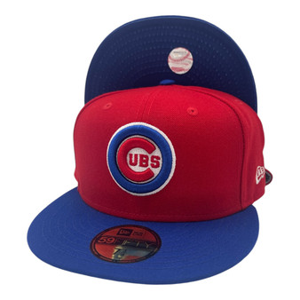 Chicago Cubs New Era Red/Royal Blue Bill Alternate Logo 59FIFTY Fitted Hat