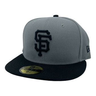 San Francisco Giants New Era Storm Gray With Black Bill 59FIFTY Fitted Hat