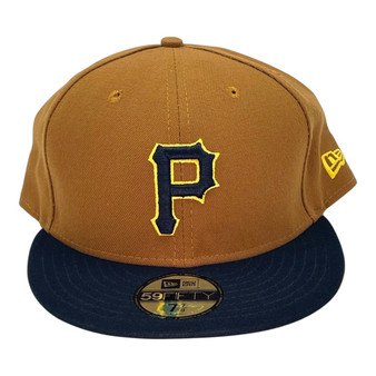 Pittsburgh Pirates New Era All Dark Khaki/Black Bill 59FIFTY Fitted Hat