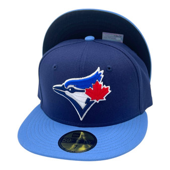 Toronto Blue Jays New Era Navy/Sky Blue Bill 59FIFTY Fitted Hat