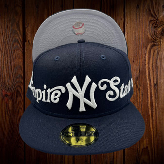 New York Yankees New Era All Navy Blue/Gray Bottom Empire State 59FIFTY Fitted Hat