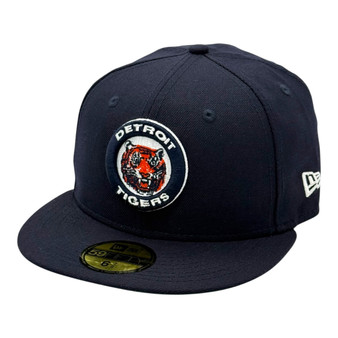 Detroit Tigers New Era Navy With Cooperstown Logo 59FIFTY Fitted Hat