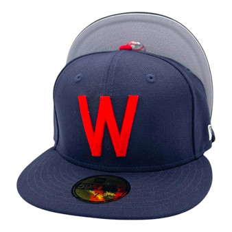 Washington Senators New Era All Navy Blue/Gray Bottom 1952 Cooperstown Logo 59FIFTY Fitted Hat