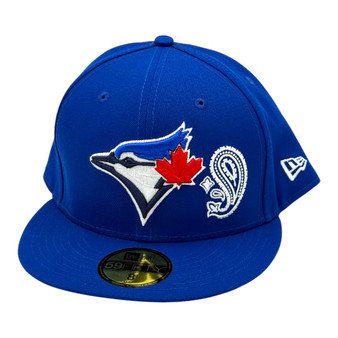 Toronto Blue Jays New Era Royal Blue Bandanna Print Under Visor 59FIFTY Fitted Hat