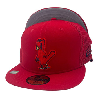 St. Louis Cardinals New Era All Red/Gray Under Visor 2022 Batting Practice 59FIFTY Fitted Hat