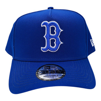 Boston Red Sox New Era All Royal Blue And Gray Bottom 9FORTY A-Frame Adjustable Snapback Hat