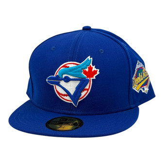 Toronto Blue Jays New Era All Royal Blue/Gray Bottom With 1993 World Series Patch On Side 59FIFTY Fitted Hat